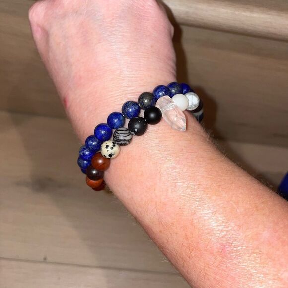 6mm LAPIS LAZULI BEADED HEALING BRACELET - Picture 9 of 9